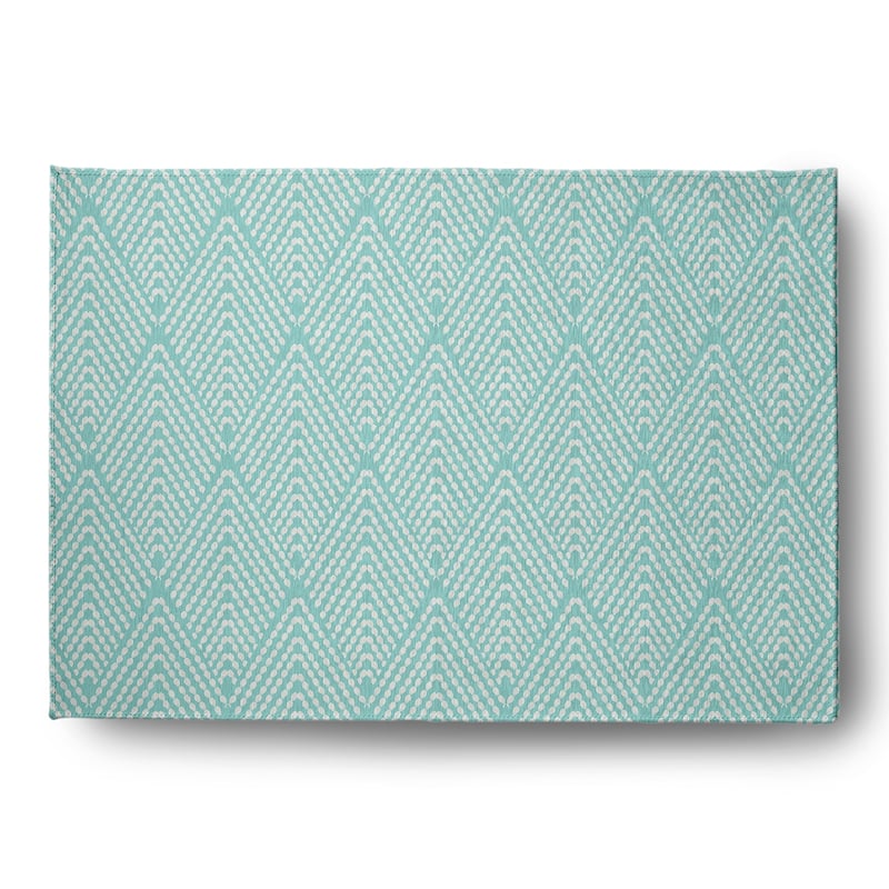 Lifeflor Diamond Spring Chenille Rug - 5' x 7' - Wave Top Blue