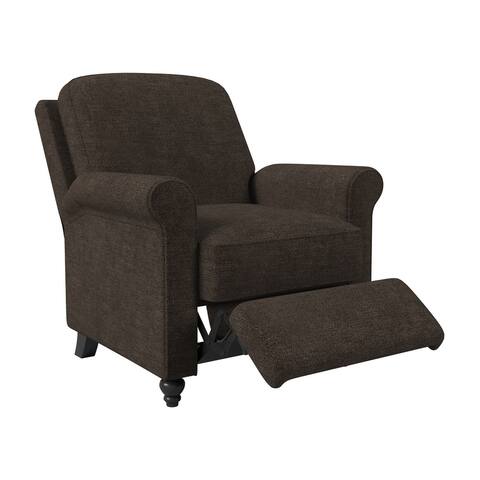 ProLounger Brown Chenille Push Back Recliner Chair