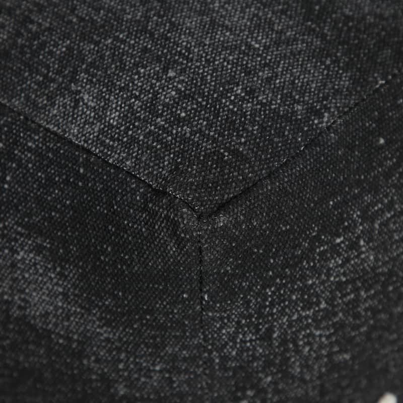 Sevita Textured Diamond Medallion Pouf Ottoman