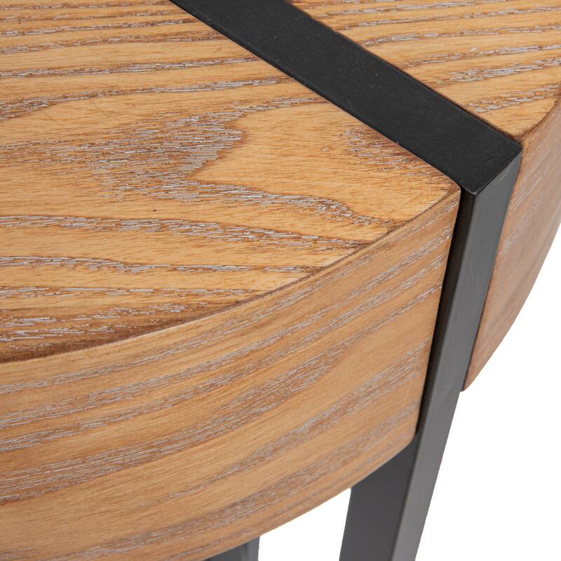 Astoria Wood Console Table with Metal Hairpin Legs - 42.0"L x 14.0"W x 30.3"H