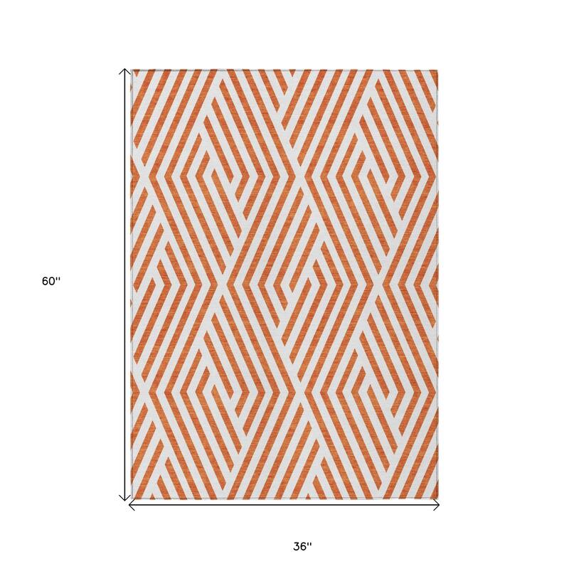 Mave Abstract Shapes Weather Resistant Classic Meets Modern Outdoor Rug