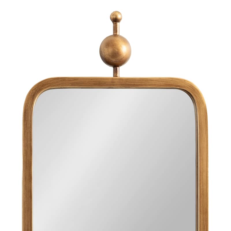 Kate and Laurel Kasota Slim Rectangle Mirror Metal