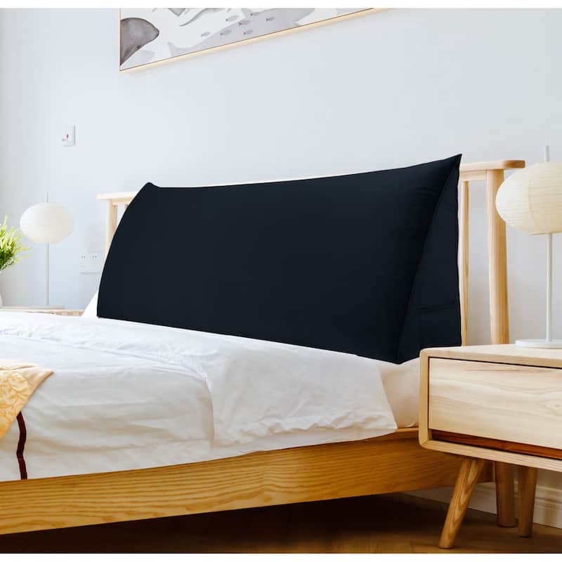 WOWMAX Bed Rest Wedge Reading Pillow Large Headboard Back Cushion