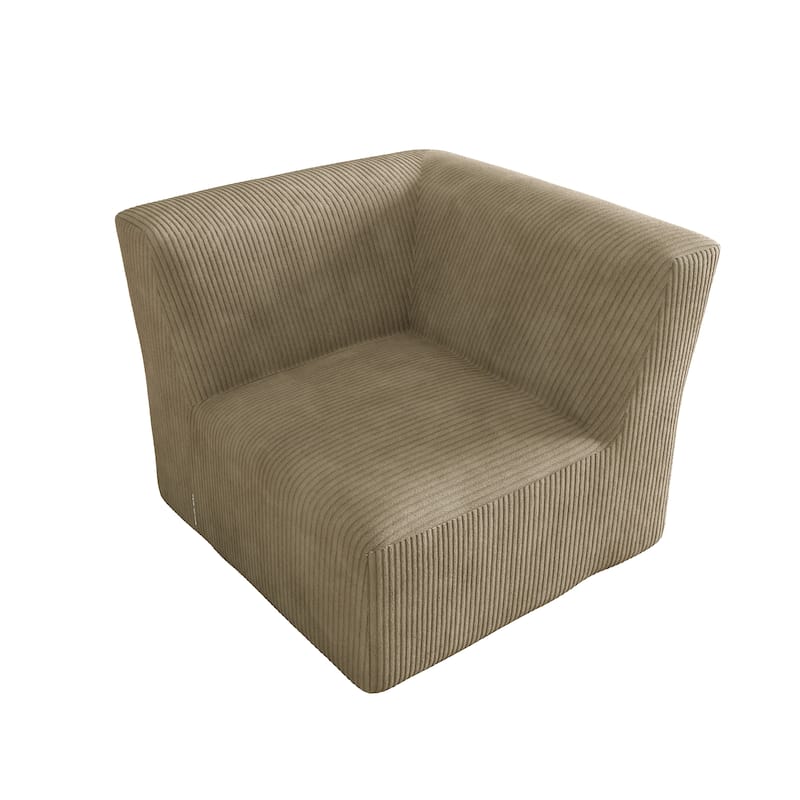 Corduroy Armchair Corner Chair For Living Room