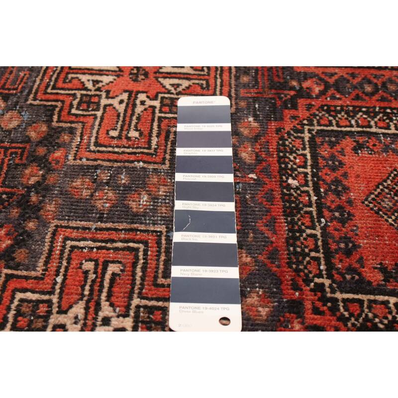 ECARPETGALLERY Hand-knotted Baluch Dark Navy Wool Rug - 3'6 x 7'6