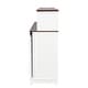 preview thumbnail 4 of 9, White Sliding Door Coffee Bar Cabinet Sideboard with Wine Bottle Rack