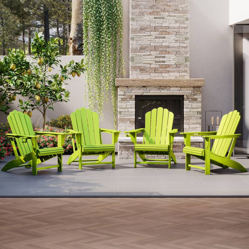 Aderson Outdoor Poly Adirondack Chair (Set of 4)