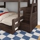 preview thumbnail 30 of 30, Max and Lily Modern Farmhouse Twin Over Full Bunk Bed With Staircase and Trundle