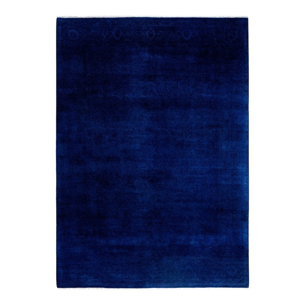 Fine Vibrance One-of-a-Kind Hand-Knotted Area Rug - Blue, 6' 1" x 8' 6" - 6' 1" x 8' 6"