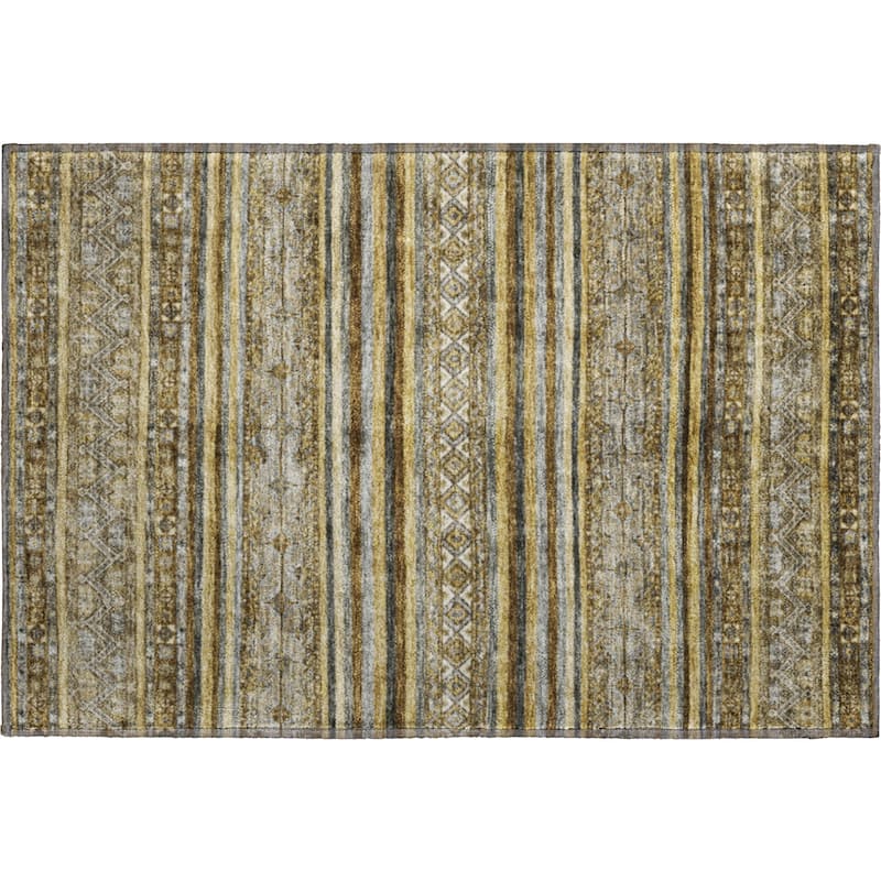 Premium Washable Super Soft Global Stripes Mayfield Rug