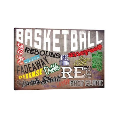 iCanvas "Basketball Slang" by 5by5collective Canvas Print