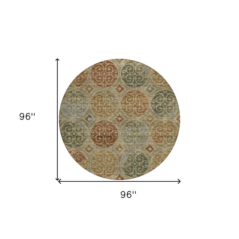 HomeRoots Trellis Transitional Rectangle Outdoor Rug