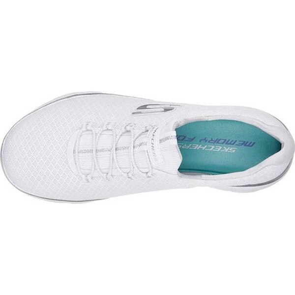 skechers summits white silver
