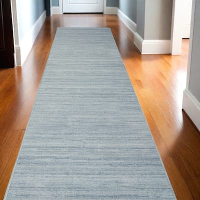 HomeRoots Abstract Modern Runner Area Rug - 120.00 in. x 26.00 in. x 0.25 in.