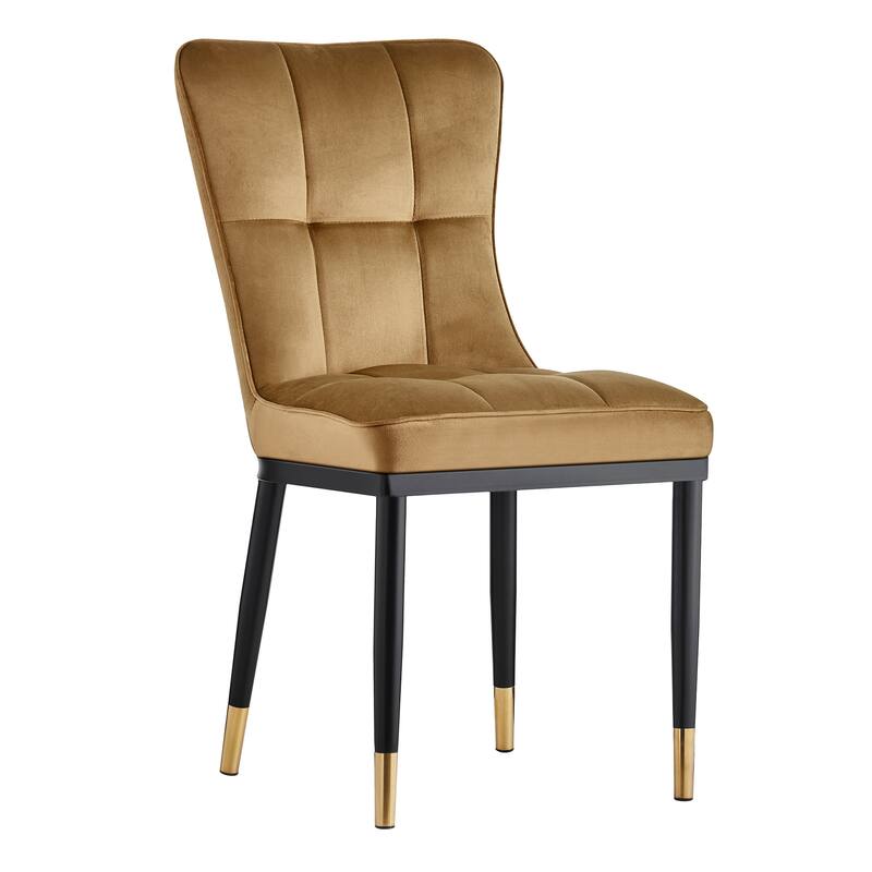 Modern Velvet Upholstered Dining Chairs, Set of 2/4 - 35.8"H x 18.9"W x 23.2"D