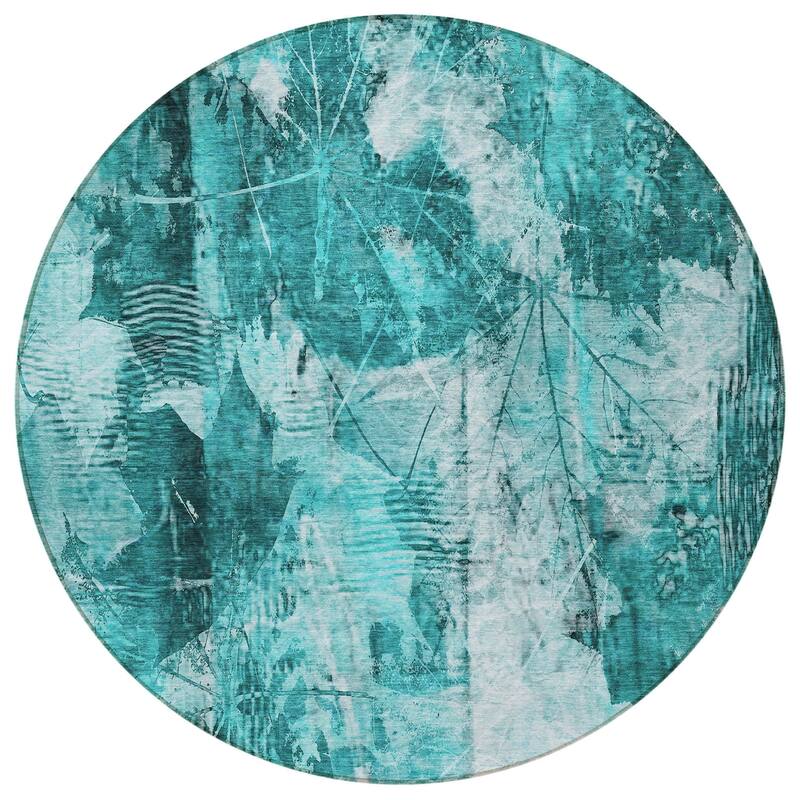 Tara Lush Floral Weather Resistant Timeless Fusion Outdoor Rug