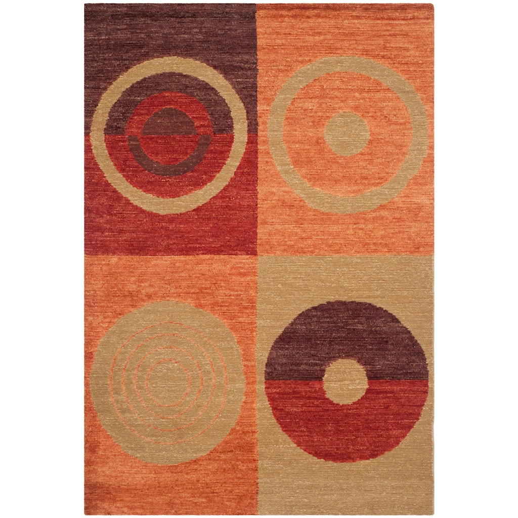SAFAVIEH Hand-knotted Santa Fe Pablita Modern Wool Rug