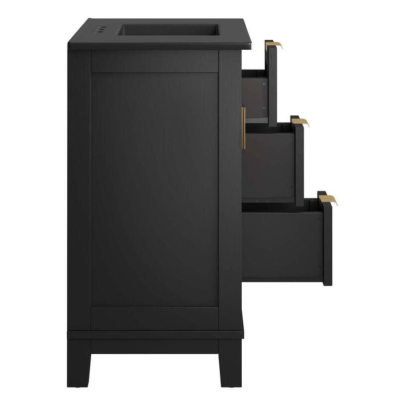 Dixie 36" Solid Wood Bathroom Vanity Cabinet