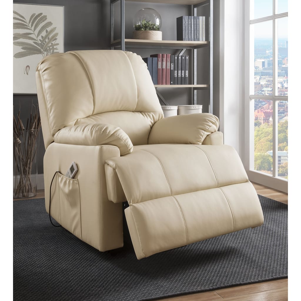 Vareah Pillow Top Arm Recliner with Power Lift and Massage
