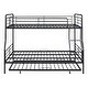 preview thumbnail 14 of 15, Full XL Over Queen Size Metal Bunk Bed with Twin Size Trundle