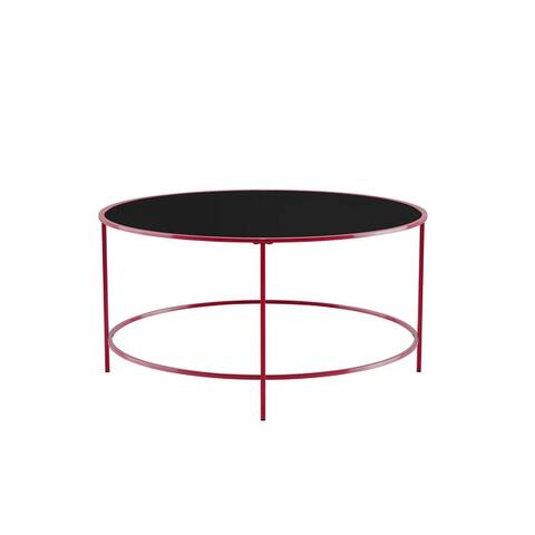 Furniture of America Llewellyn Contemporary 36-inch Round Coffee Table