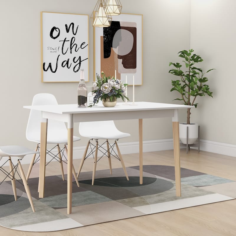 Minimalist Kitchen Table Dining Table White Side Table