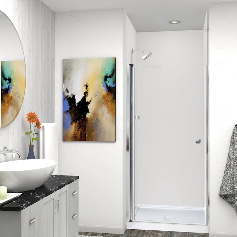 Transolid LSD347006C 70" High x 34" Wide Pivot Frameless Shower Door
