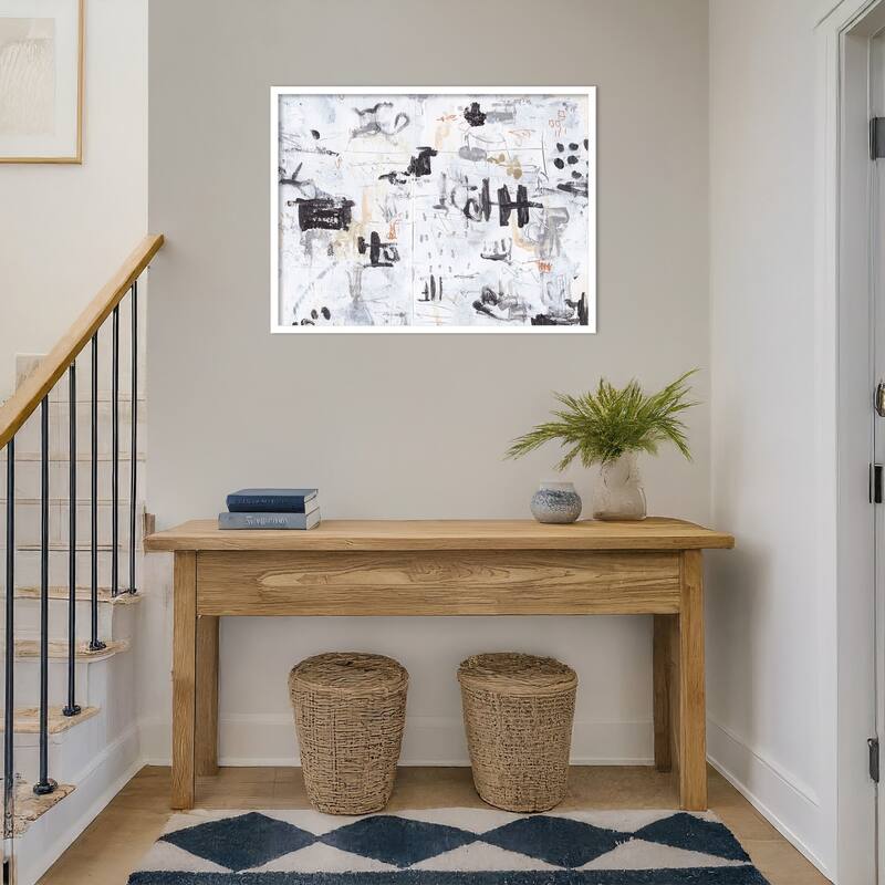 The Subtle Frenzy No. 1 by Melissa Wang Wood Framed Wall Art Print