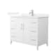 Option White, Nickel Trim, White Quartz Top