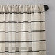 preview thumbnail 4 of 20, Clean Window Twill Stripe Anti-Dust Linen Blend Sheer Curtain Panel, Single Panel