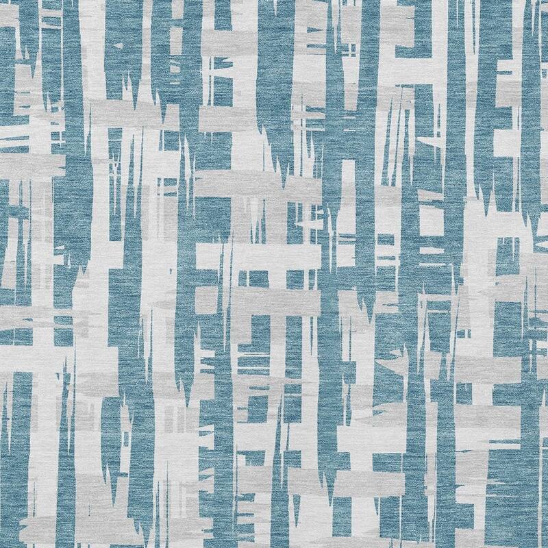 HomeRoots Striped Transitional Rectangle Outdoor Rug
