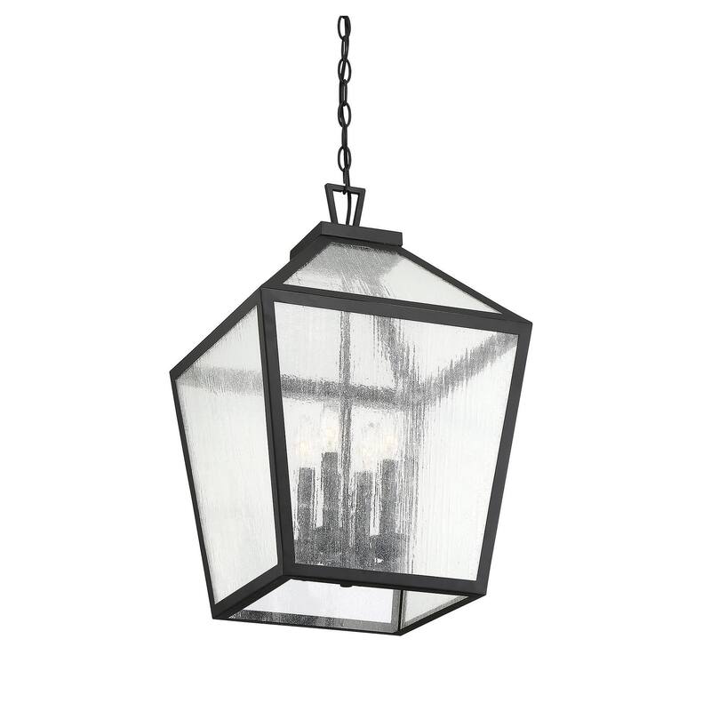 Savoy House Woodstock 4 Light 15" Wide Outdoor Taper Candle Pendant