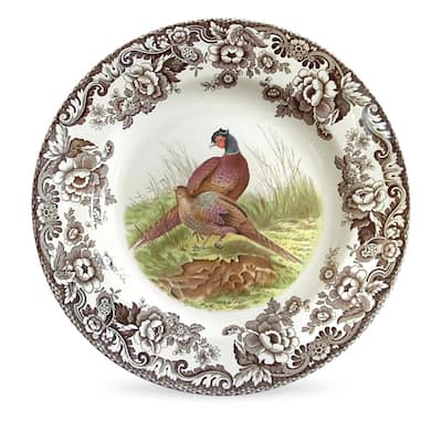 Spode Woodland Dinner Plate Birds Motif - 10.5