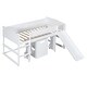 preview thumbnail 15 of 16, Multiple Functions Bed,Low Study Twin Loft Bed with Chair and Rolling Portable Desk