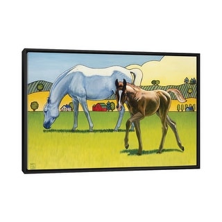 iCanvas "Curious George" by Stacey Neumiller Framed