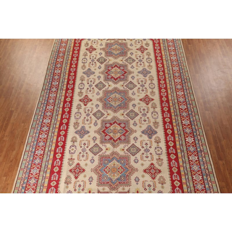 Kazak Oriental Large Area Rug Handmade Wool Carpet - 9'10" x 16'3"