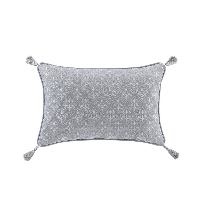 J. Queen New York Sondra Powder Blue Boudoir Decorative Throw Pillow
