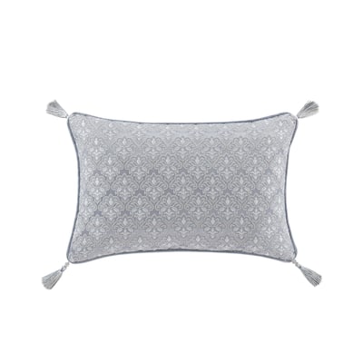 J. Queen New York Sondra Powder Blue Boudoir Decorative Throw Pillow