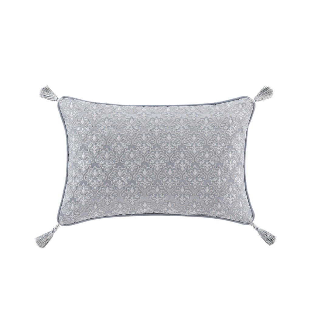 J. Queen New York Sondra Powder Blue Boudoir Decorative Throw Pillow