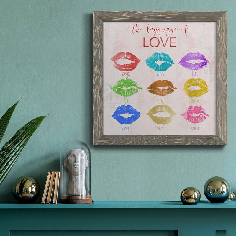 Rainbow Kiss-Premium Framed Canvas - Ready to Hang