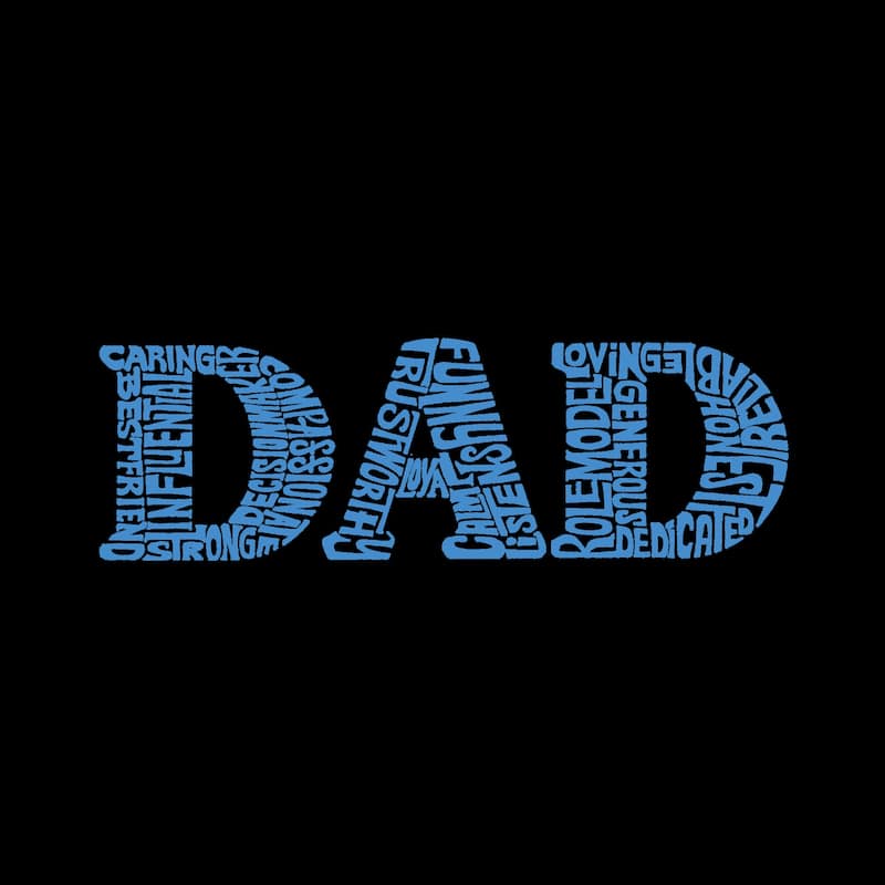 LA Pop Art Men's Premium Blend Word Art T-shirt - Dad
