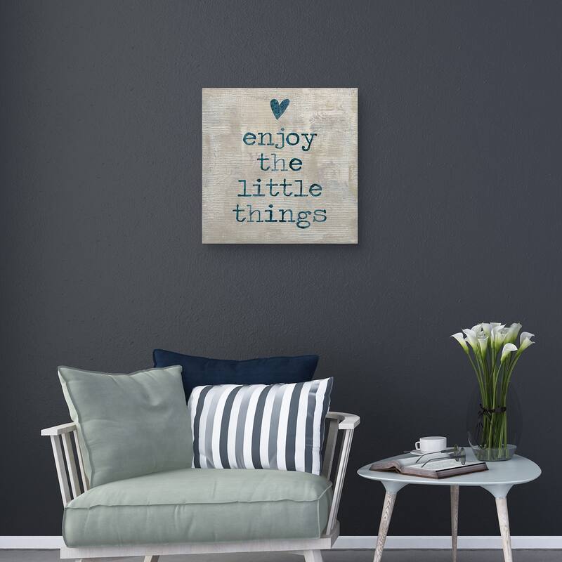Enjoy the Little Things by Jamie MacDowell Canvas Art Print