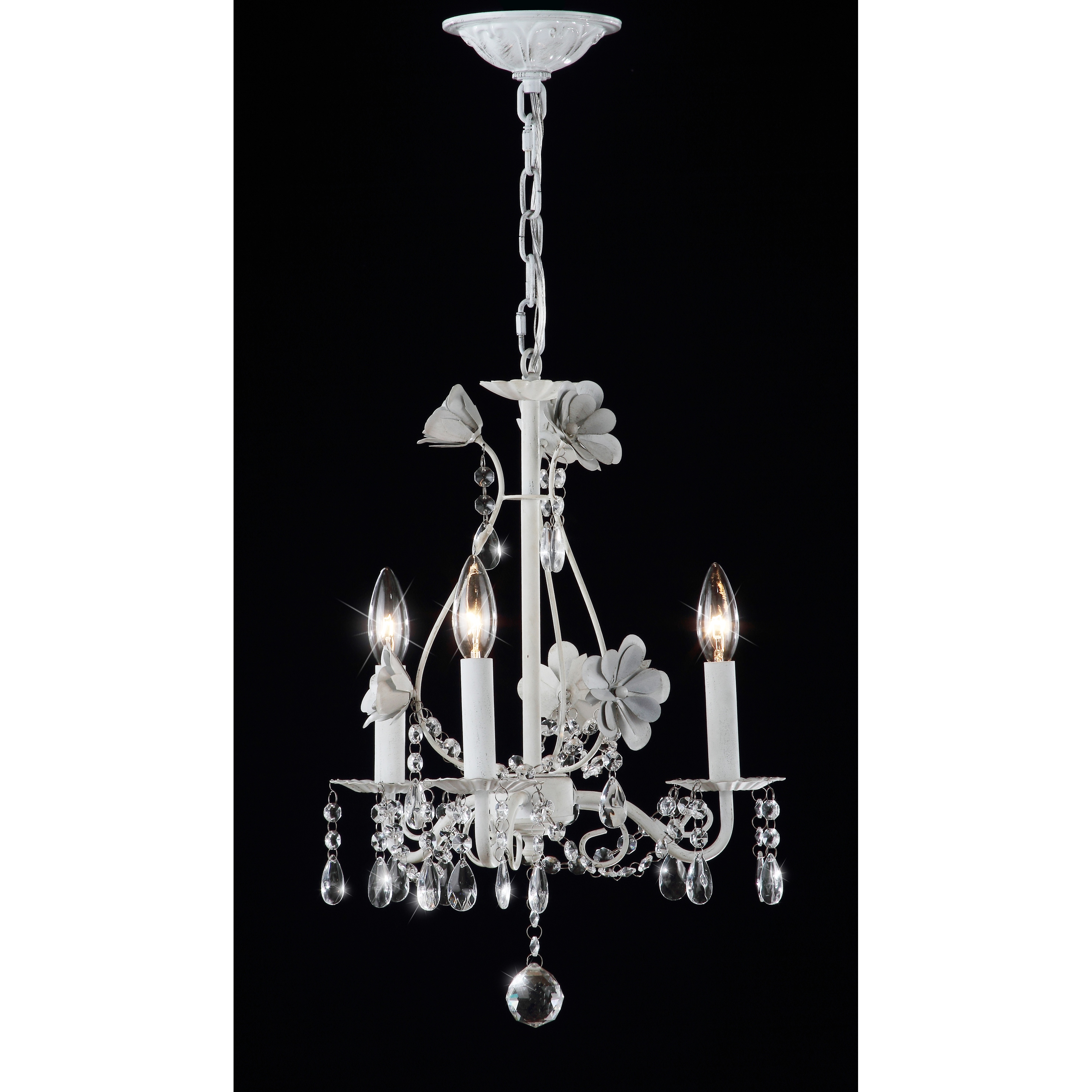 SAFAVIEH Lighting Jasper Adjustable 3-light White Chandelier