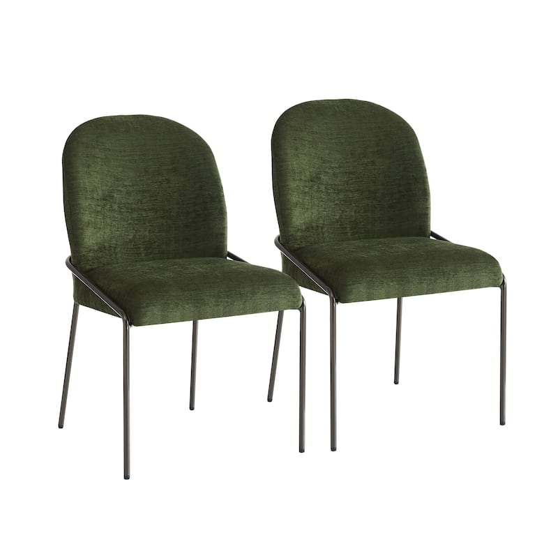 Christopher Knight Home - Marden Modern Upholstered Dining Chair Set with Curved High Back - Set of 2