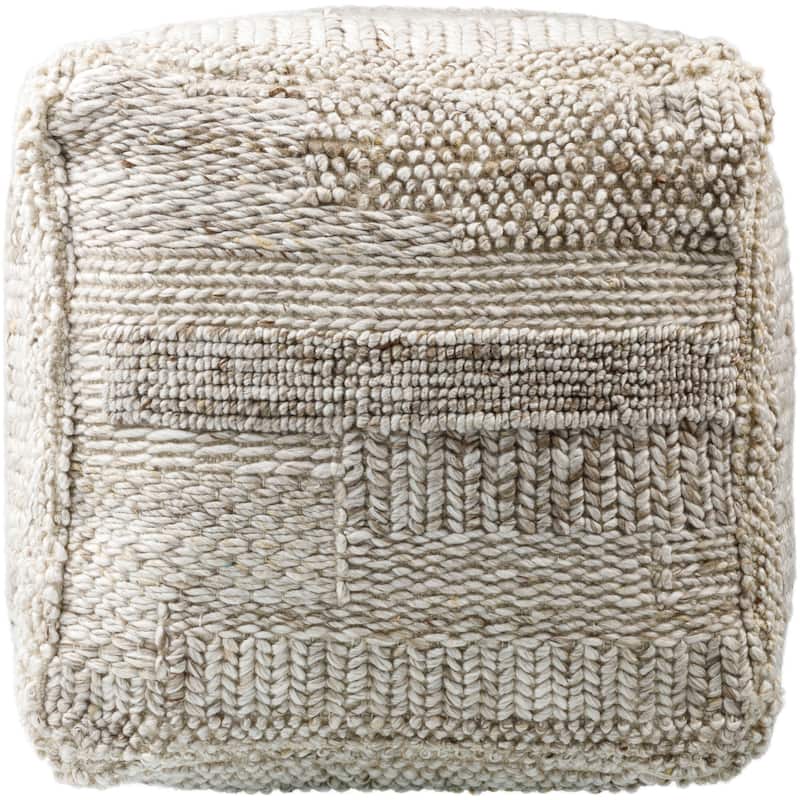 Quinten Modern & Contemporary Textured Pouf