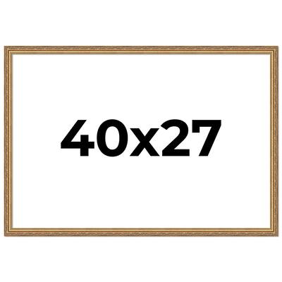 40x27 Frame Red Solid Wood Picture Frame Width 1.75 Inches | Interior Frame Depth 1 13/16 Inches