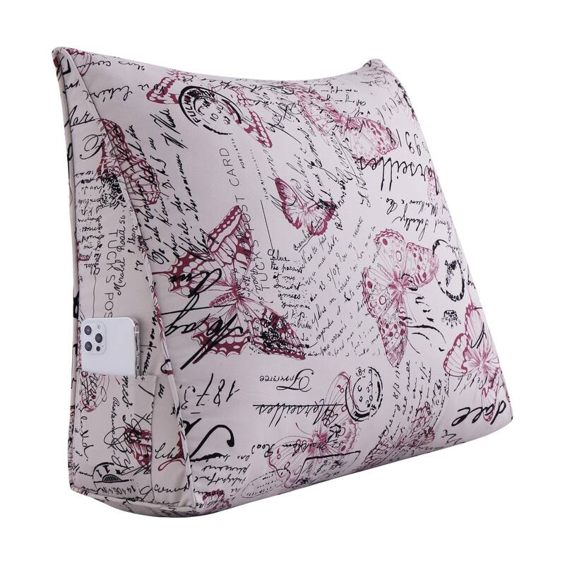 Bed Rest Reading Wedge Pillow Sofa Back Support Lounge Cushion Adult