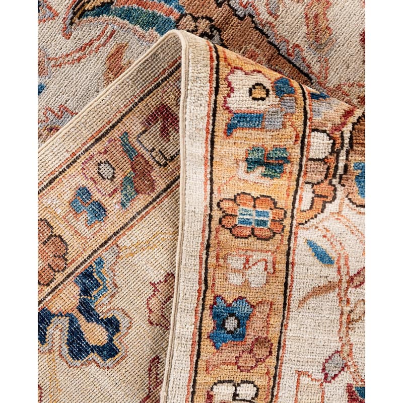 Serapi One-of-a-Kind Hand-Knotted Area Rug - Ivory - 8' 10" x 11' 9"