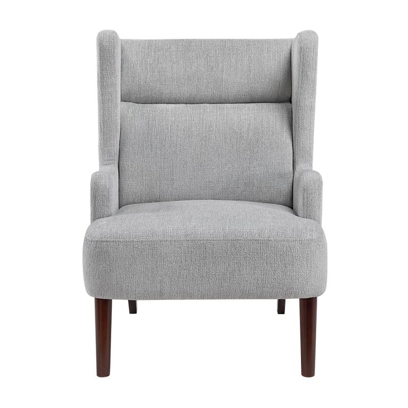 Oakhill 27.5" Chenille Accent Chair - Espresso Finish Solid Wood Legs