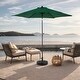 preview thumbnail 19 of 48, 9FT Outdoor Patio Umbrella Outdoor Table Umbrella with Push Button Tilt and Crank Dark Green
